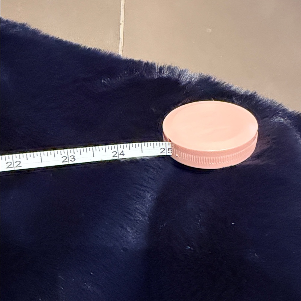 Kooples Luxurious Navy Faux Fur Jacket - Picture 6 of 10